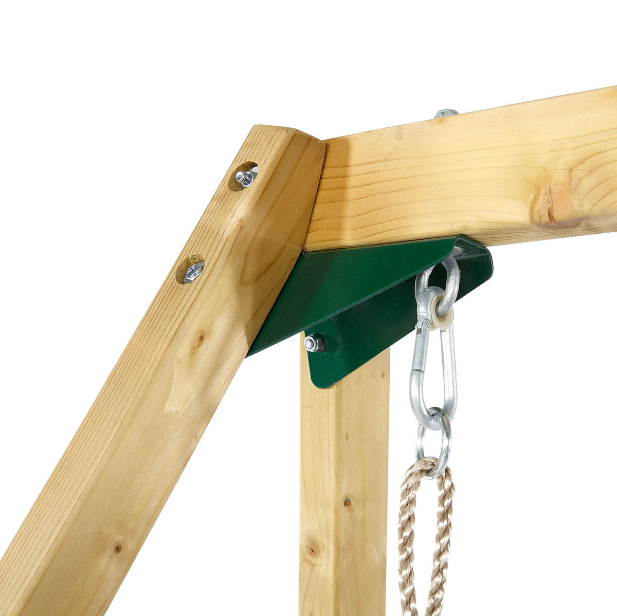 Swing attachment of Plum Play's Climbing Pyramid Wooden Climbing Frame