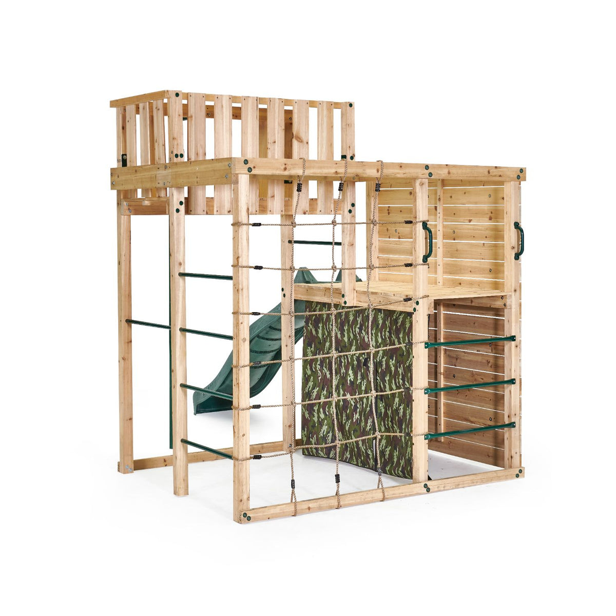 Back view of Plum Play's Wooden Climbing Cube XL