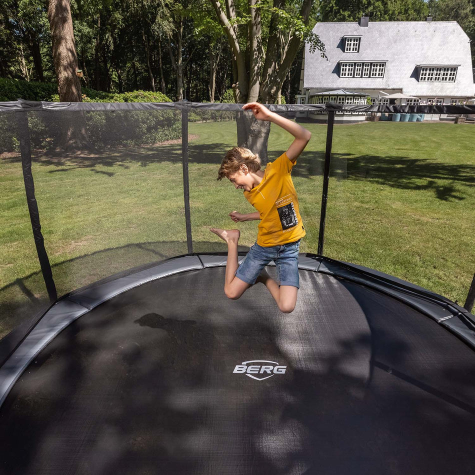 BERG Champion InGround Round Trampoline with Safety Net Deluxe