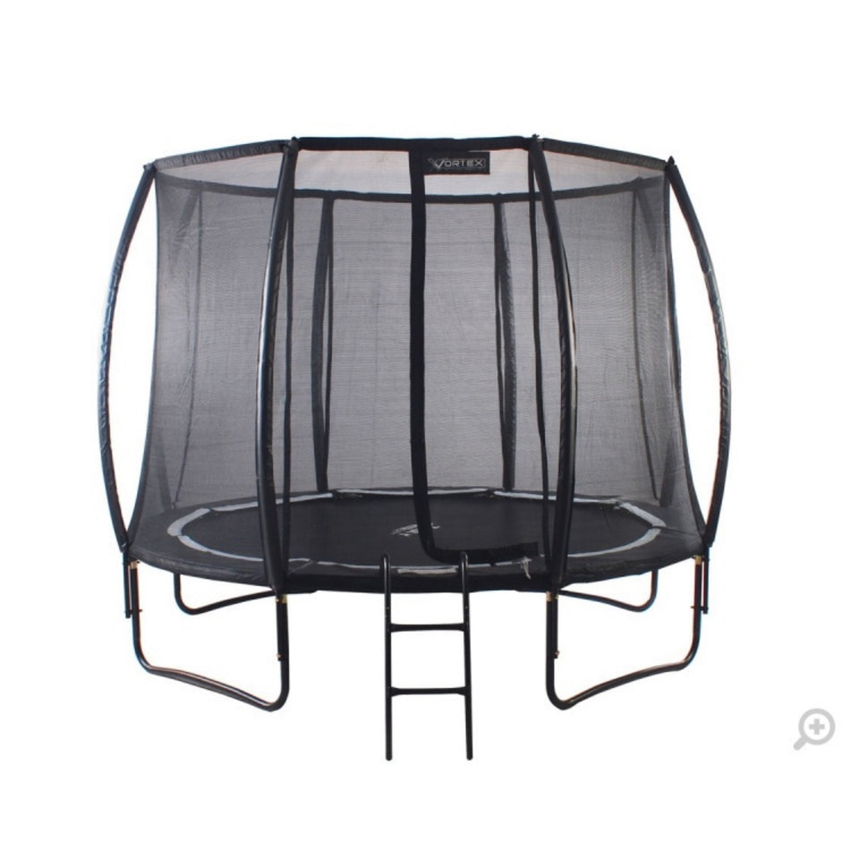 8ft Telstar Vortex Black Edition Round Trampoline Package - Be Active Toys