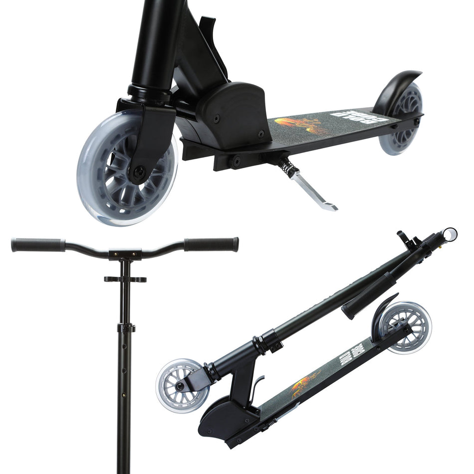 Black - Deluxe 2 Wheel Scooter