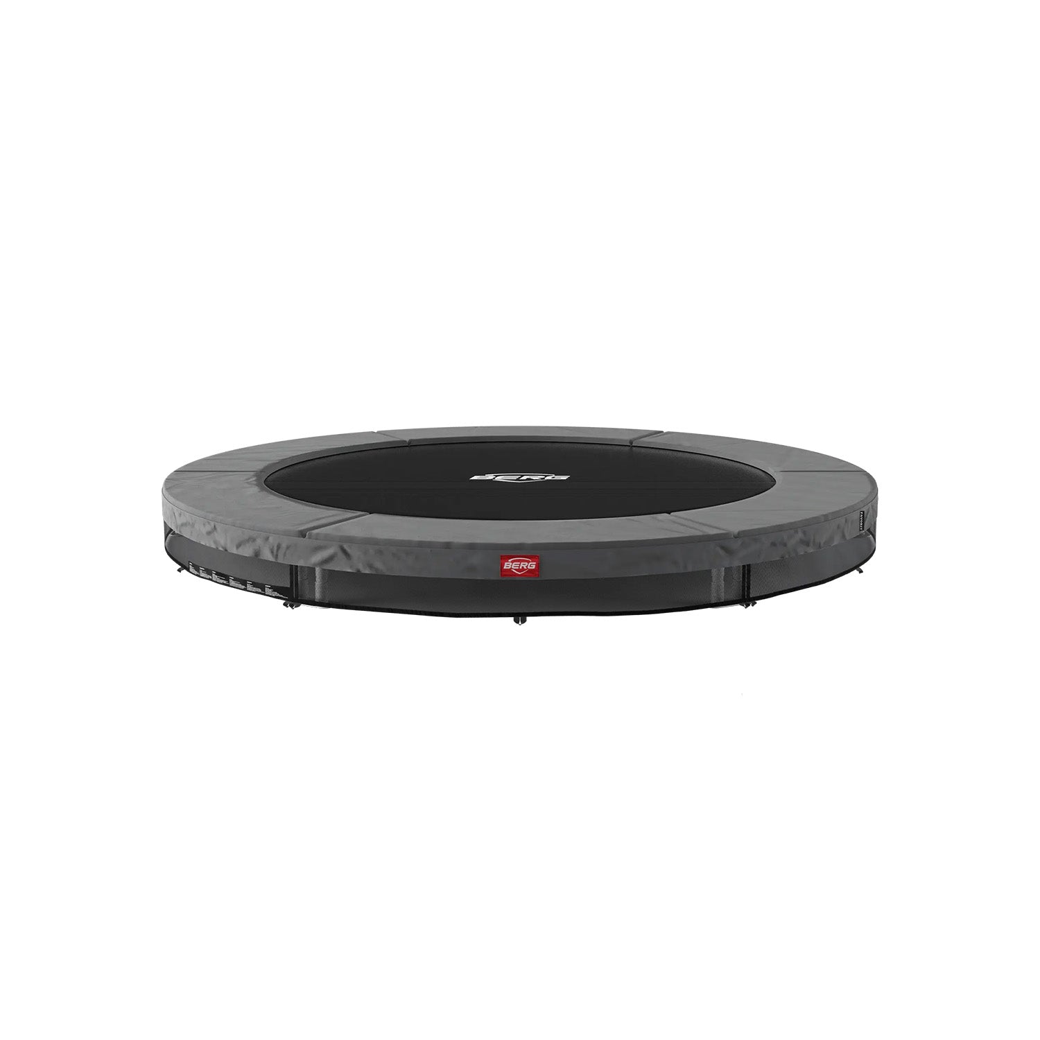 200cm or 6.6ft BERG SPORTS Favorit InGround Round Trampoline in Grey colour