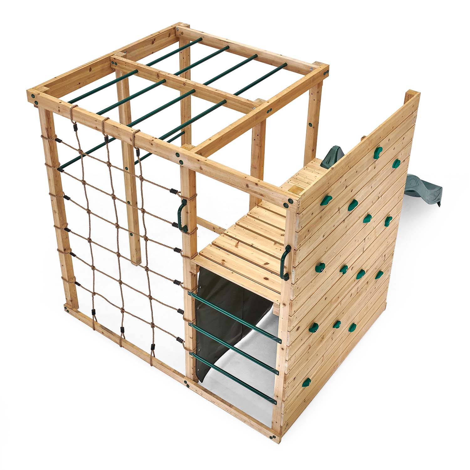 Top back view of Plum Play's Wooden Climbing Cube