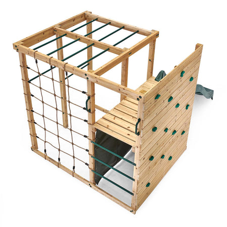 Top back view of Plum Play's Wooden Climbing Cube