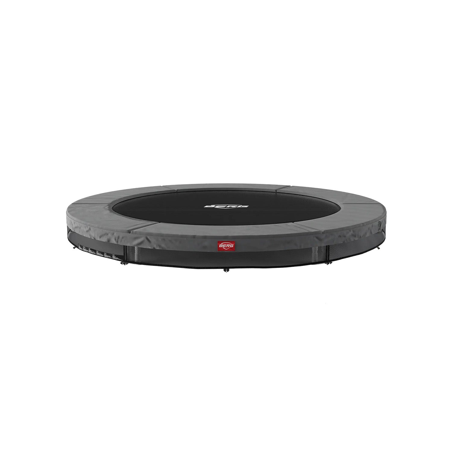 270cm or 8.9ft BERG SPORTS Favorit InGround Round Trampoline in Grey colour