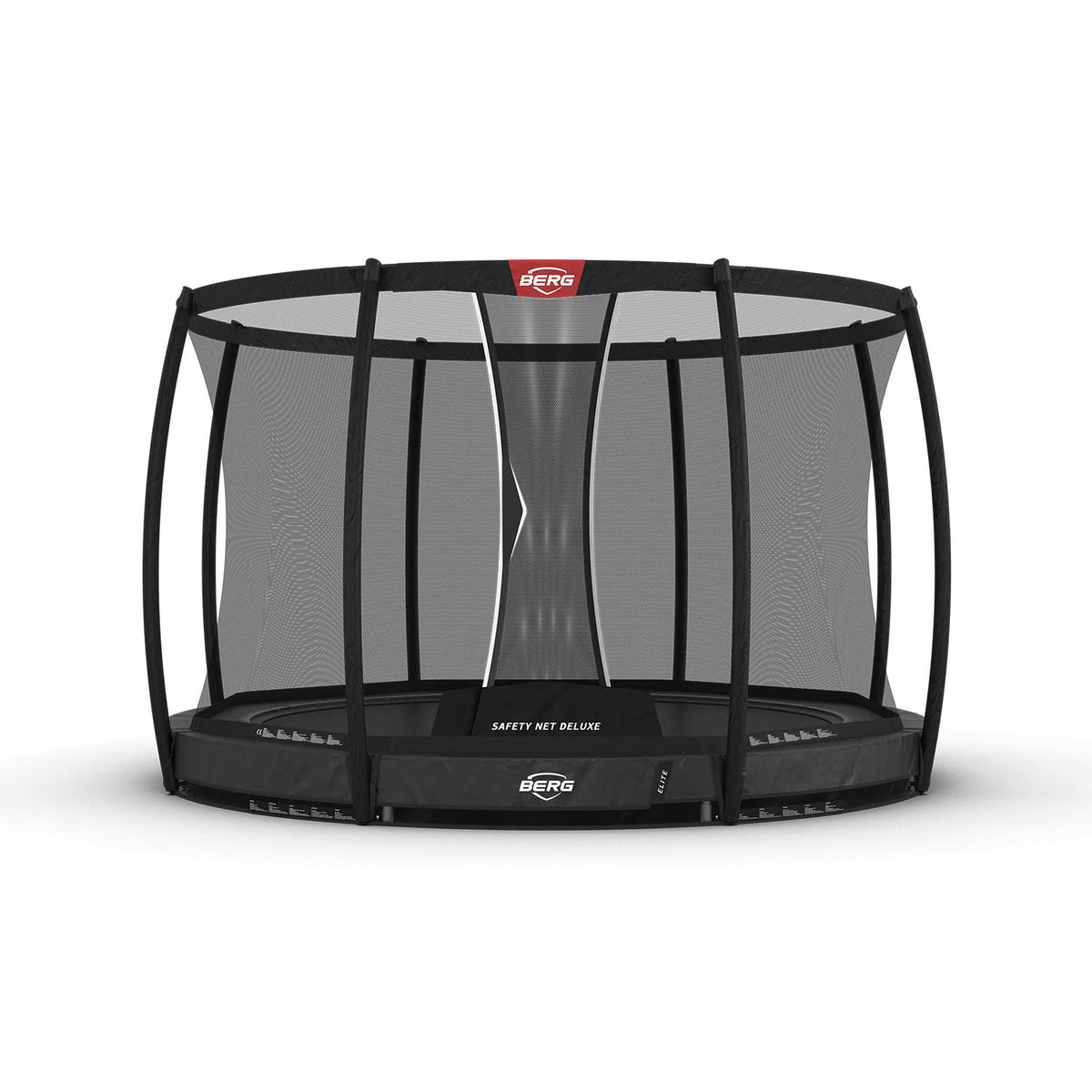330cm or 10.8ft BERG Elite InGround Round Trampoline with Safety Net Deluxe in Grey colour