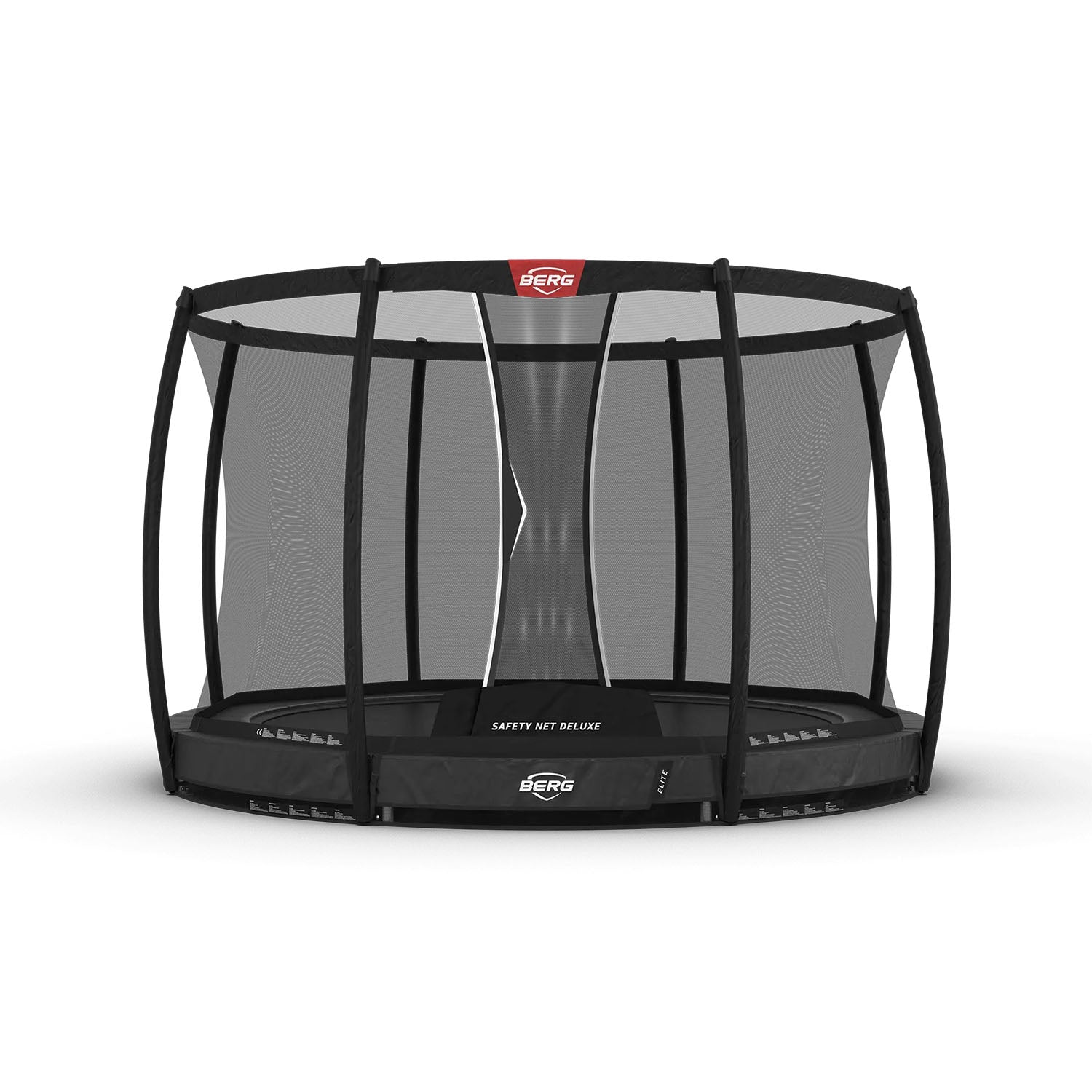 330cm or 10.8ft BERG Elite InGround Round Trampoline with Safety Net Deluxe in Grey colour