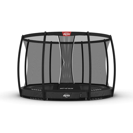 330cm or 10.8ft BERG Elite InGround Round Trampoline with Safety Net Deluxe in Grey colour