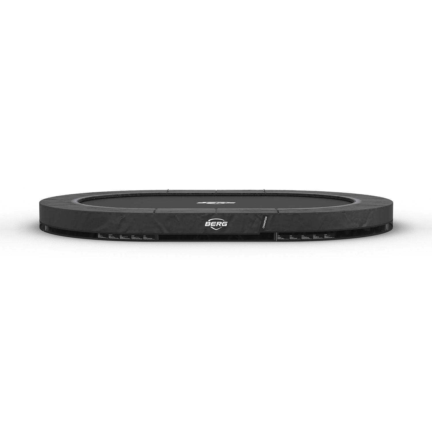 350cm or 11.5ft x 8ft BERG SPORTS Grand Champion InGround Oval Trampoline in Grey colour