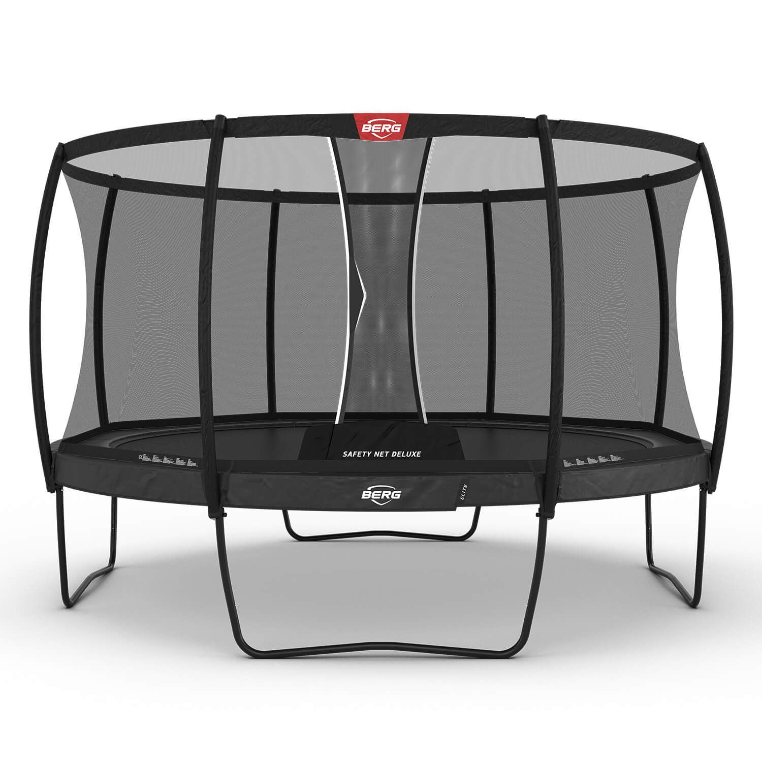 430cm or 14.1ft BERG Elite Round Trampoline with Safety Net Deluxe in Grey colour