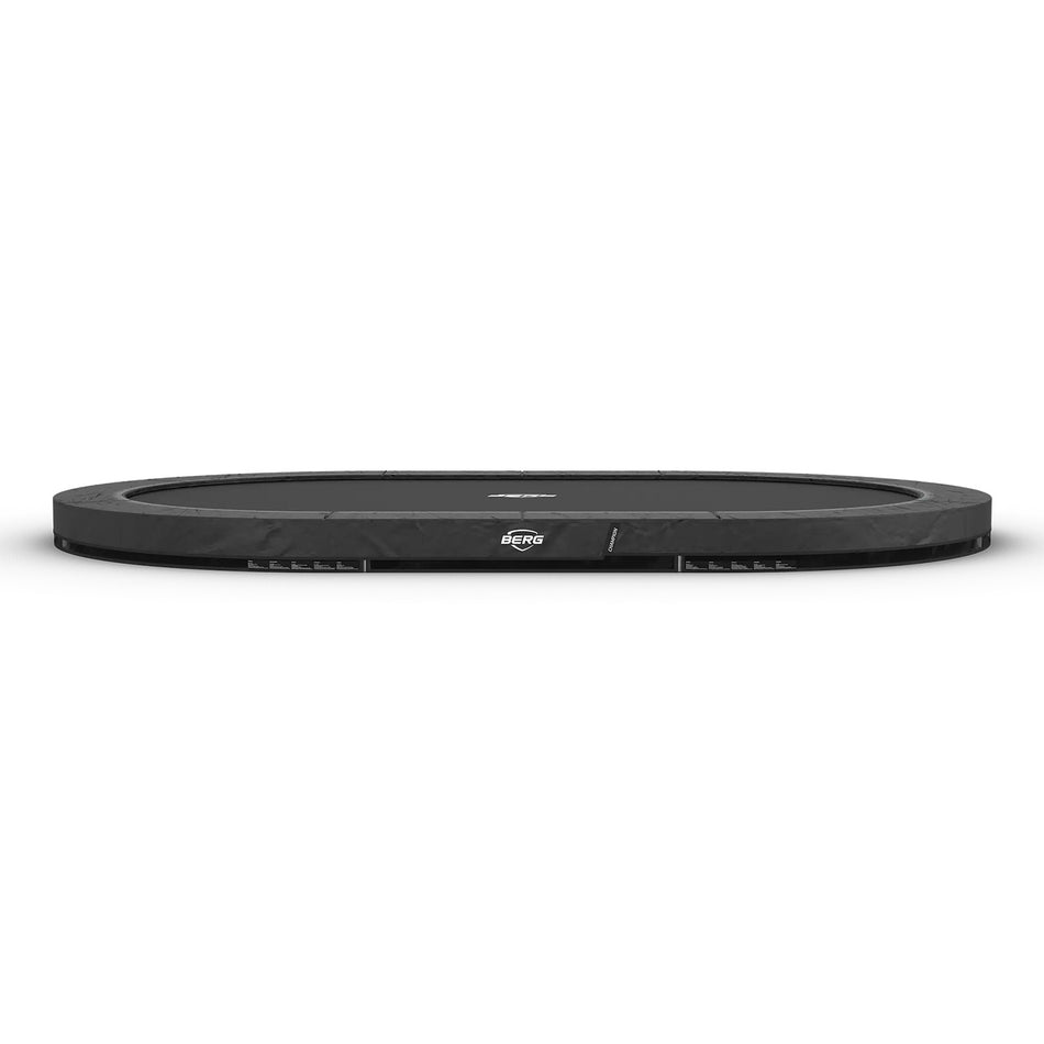 520cm or 17.1ft x 11ft BERG SPORTS Grand Champion InGround Oval Trampoline in Grey colour