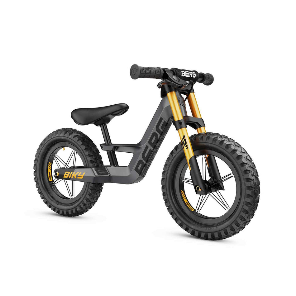 BERG Biky Cross Grey Handbrake Balance Bike (Age 2.5+)