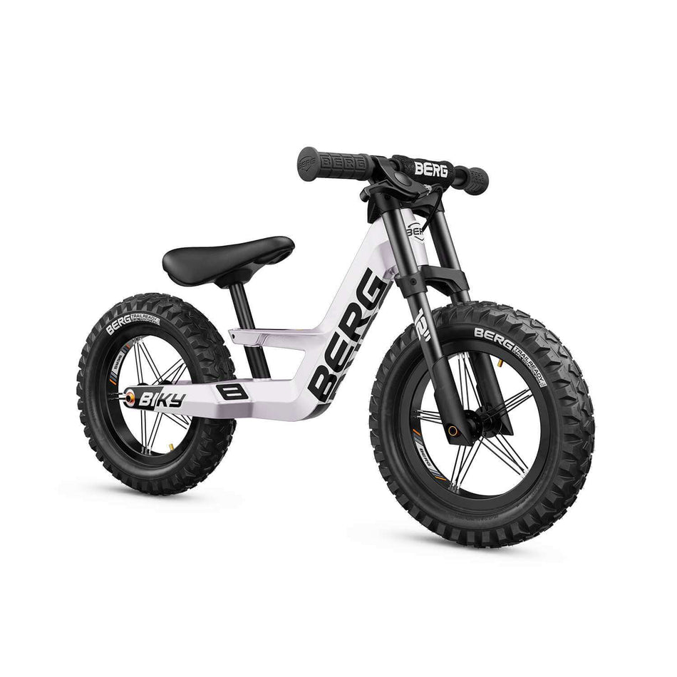 BERG Biky Cross White Handbrake Balance Bike (Age 2.5+)