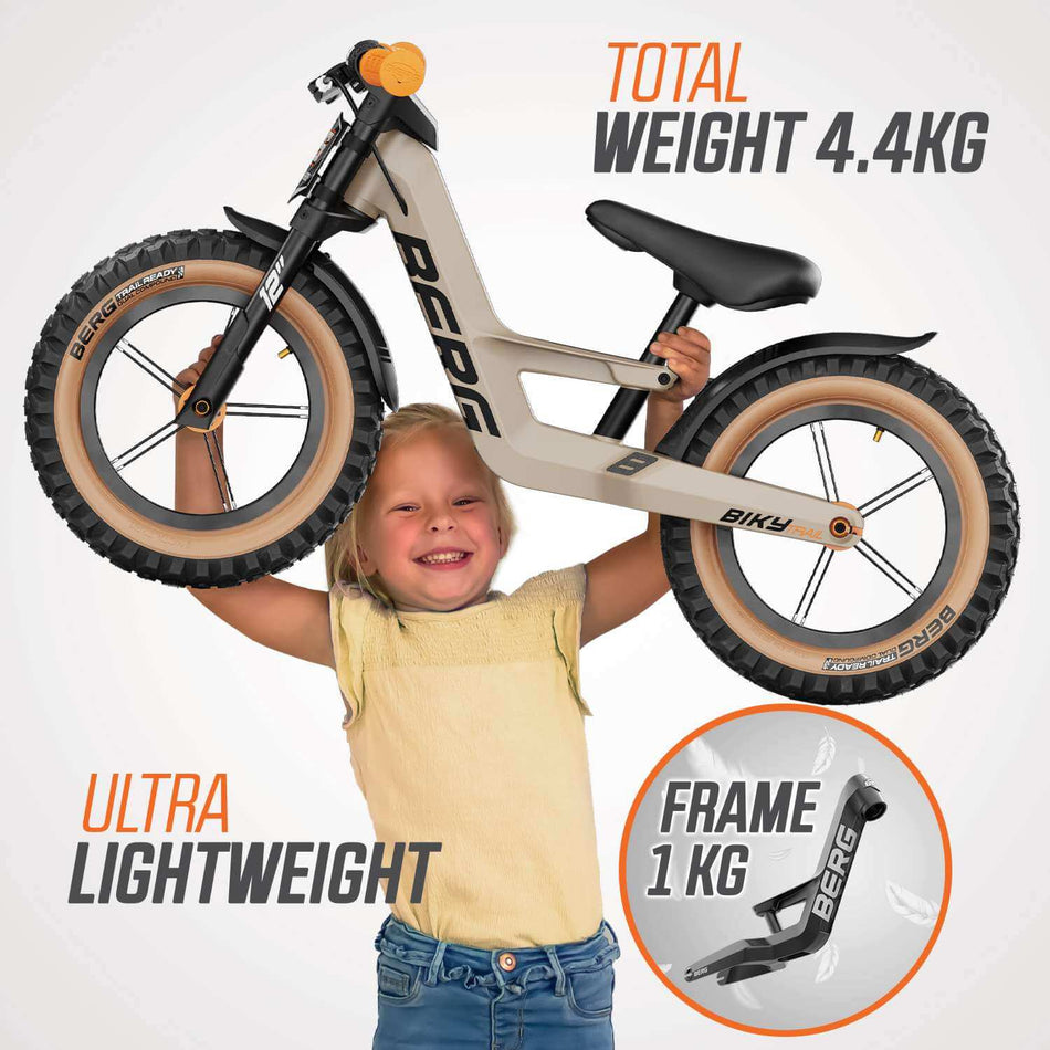 BERG Biky Trail Sand Handbrake Balance Bike (Age 2.5+)