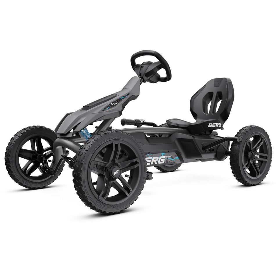 BERG Rally DRT Black 3 Gears Go-Kart with Soundbox & Off-Road Springs
