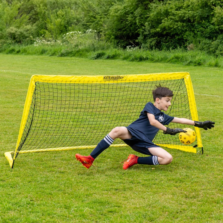 Kickmaster 6ft Fibreglass Flexi Football Goal – Ages 5+
