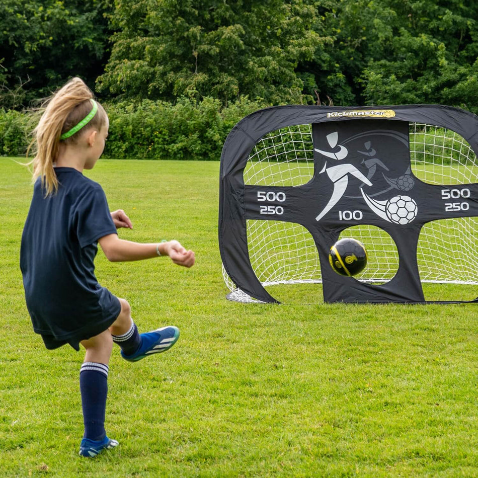 Kickmaster Large Quick Up Football Goal & Shot Target Kit – Ages 5+