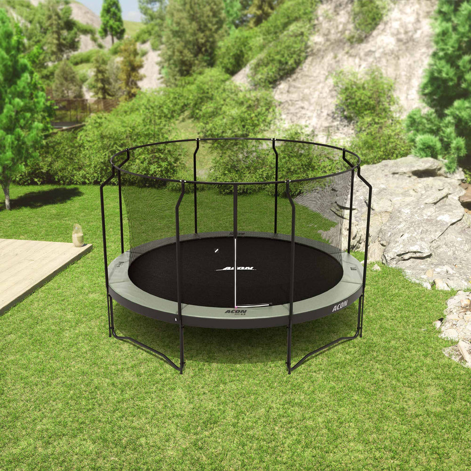 ACON Air 14ft Round Trampoline with Premium Net and Ladder