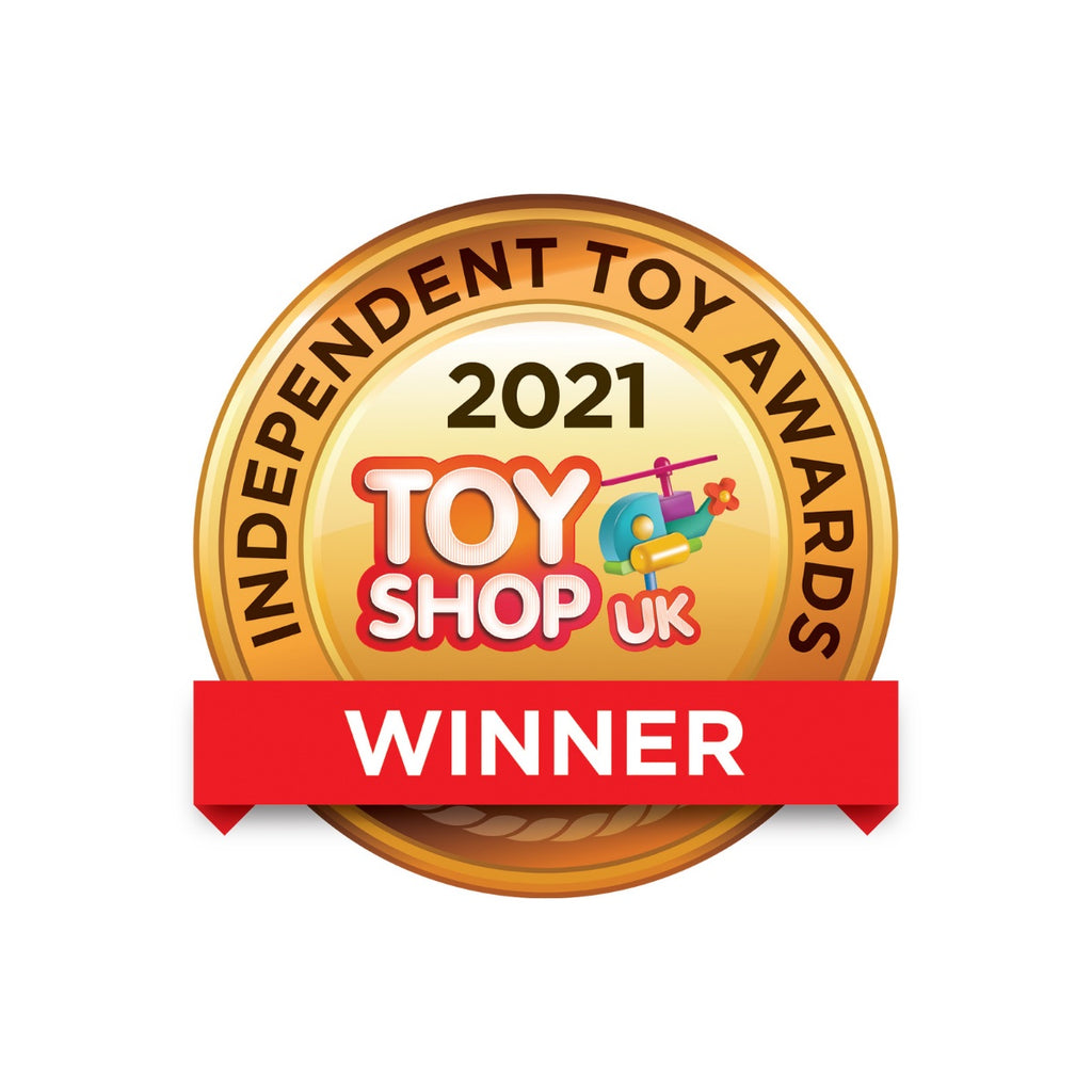 Independent Toy Awards 2021 Winner Badge for 8x12ft Jumpking Rectangular Combo Pro