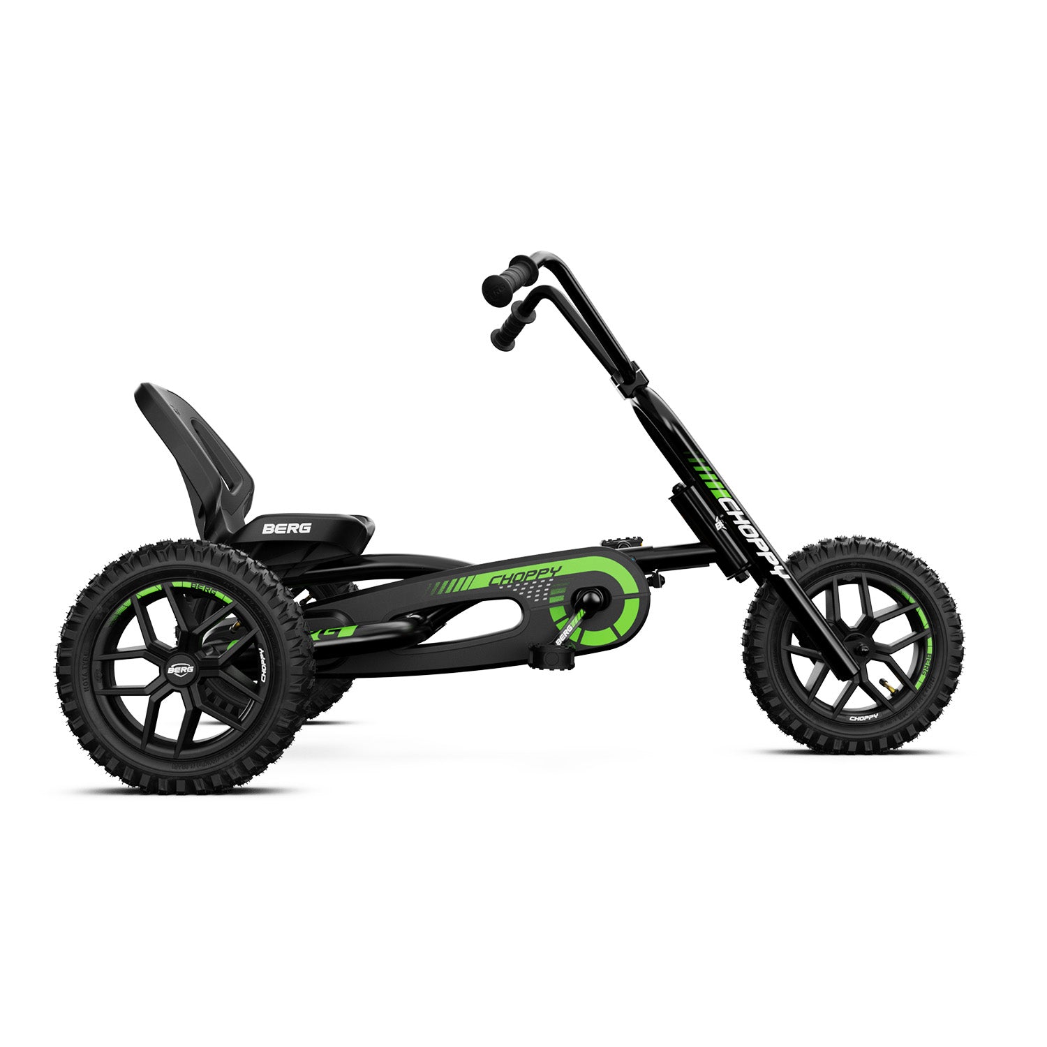Right side of BERG Buddy Choppy Neo Pedal Go-Kart