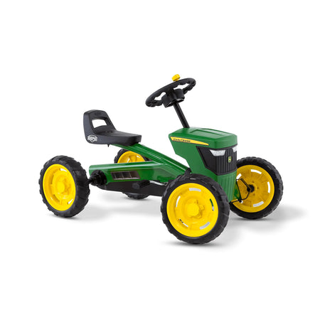 Right angled photo of BERG Buzzy John Deere Pedal Go-Kart