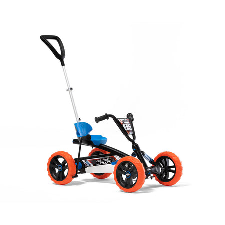 Right angle view of BERG Buzzy Nitro 2-in-1 Pedal Go-Kart
