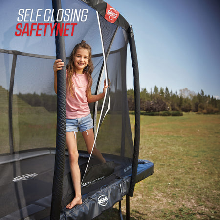BERG Champion Trampoline with Safety Net - self closing safety net