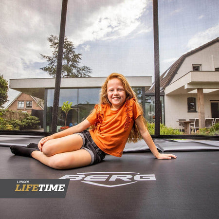 BERG Ultim Favorit InGround Rectangular Trampoline with Safety Net Comfort