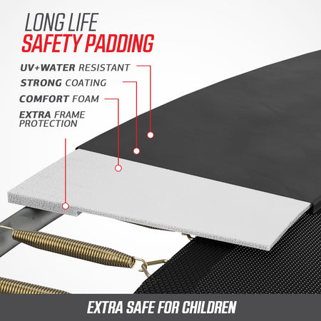 BERG Favorit Trampoline with Safety Net - extra safe for children with long life safety padding