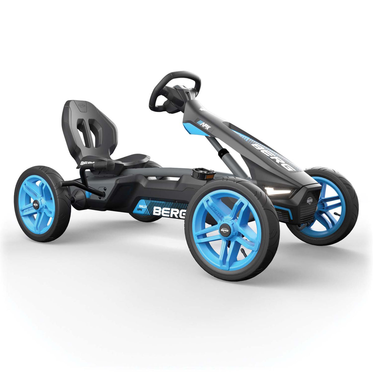 Right angle of BERG Rally APX Blue Pedal Go-Kart