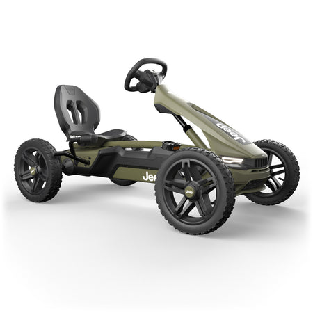 Right angle view of BERG Rally Jeep® Cherokee Pedal Go-Kart