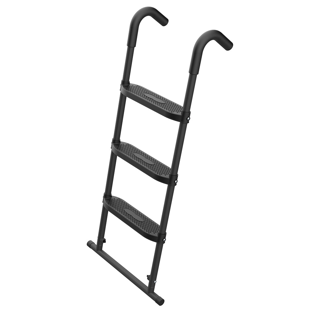 Sturdy 3-step access ladder included with Acon 16 HD trampoline system, designed for safe entry and exit with anti-slip construction and weather-resistant finish.
