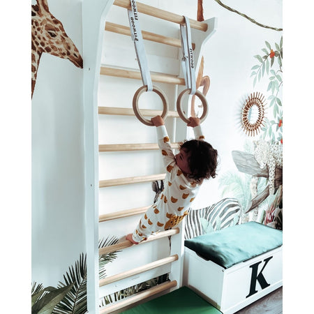 FitWood HJØRUND MINI Gym Rings - Birch - Be Active Toys