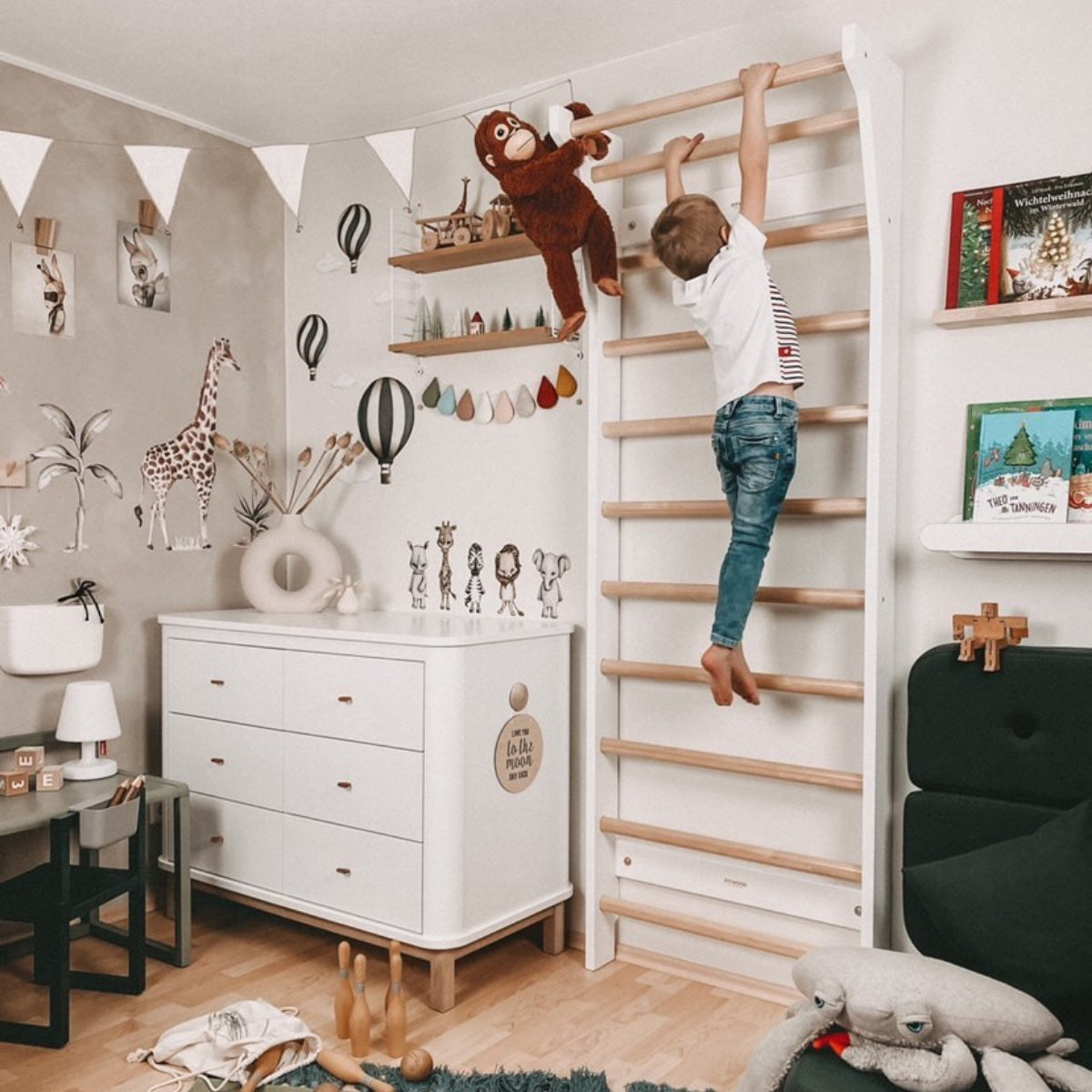 FitWood UPPLYFT Wall Bars - Be Active Toys