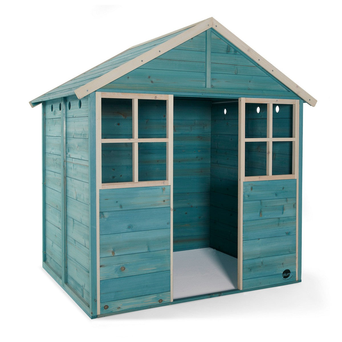 Plum® Garden Hut Wooden Playhouse [Teal]