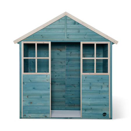 Plum® Garden Hut Wooden Playhouse [Teal]