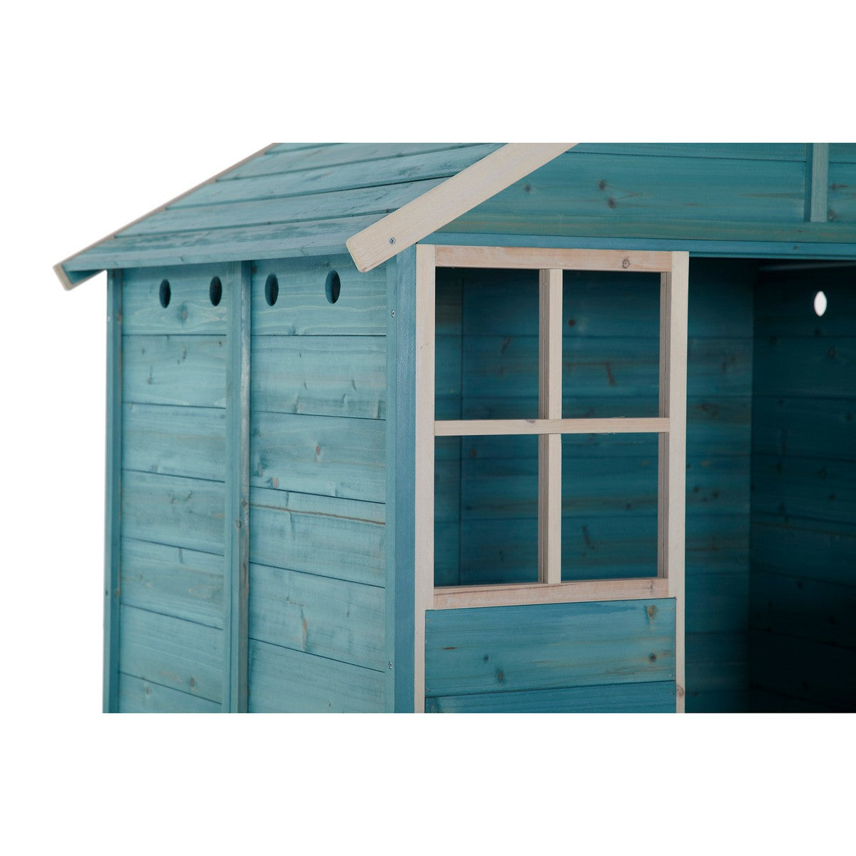 Plum® Garden Hut Wooden Playhouse [Teal]