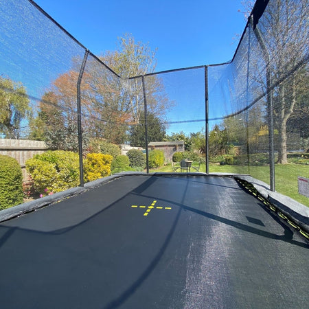 8ft x 12ft Jumpking Rectangular Combo Pro Trampoline - Be Active Toys