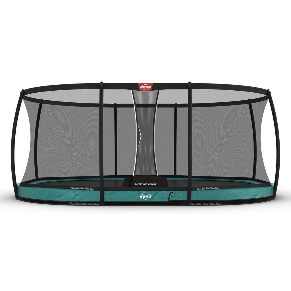 11.3ft x 17ft BERG Champion InGround Oval Trampoline + Safety Net - Be Active Toys