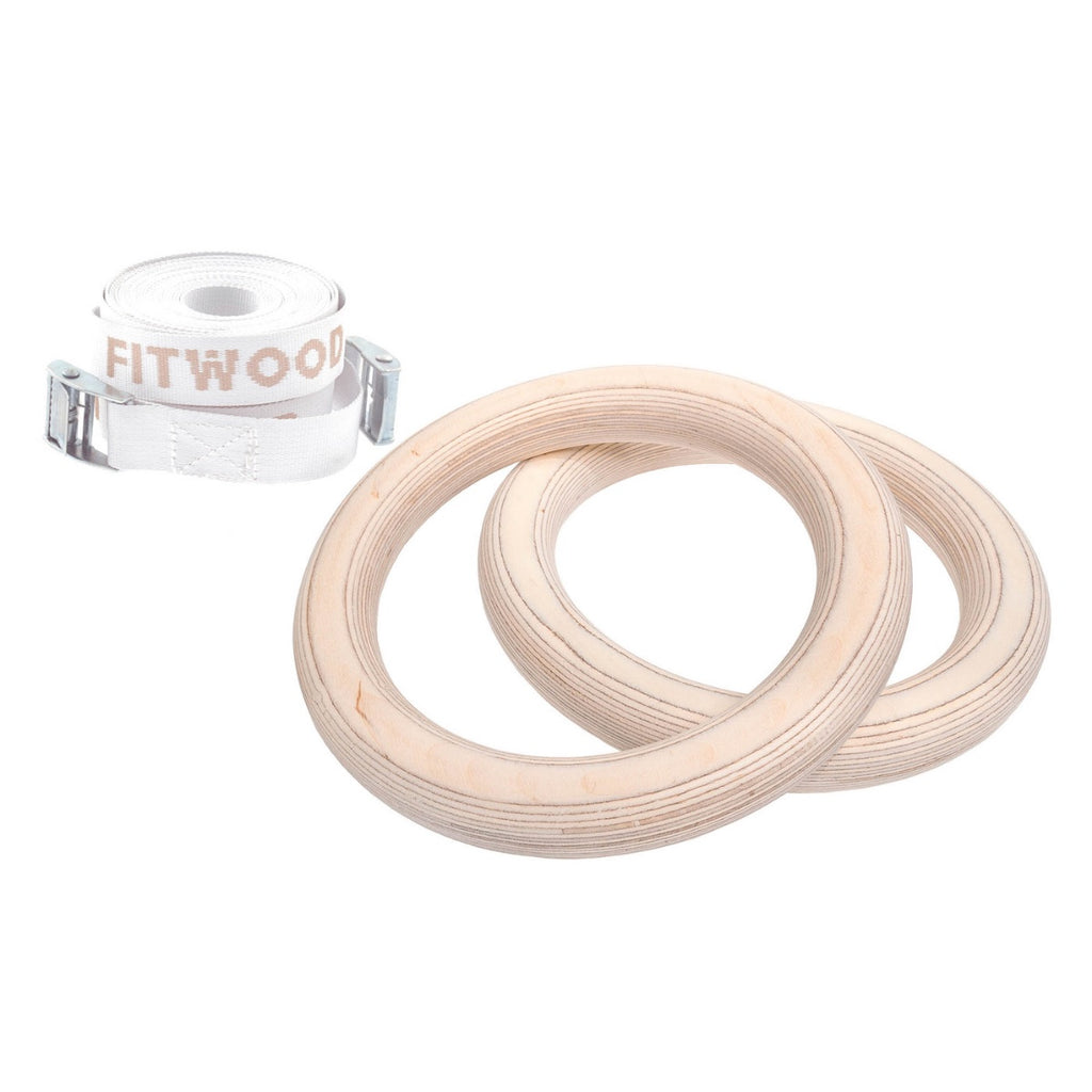 FitWood HJØRUND MINI Gym Rings - Birch - Be Active Toys