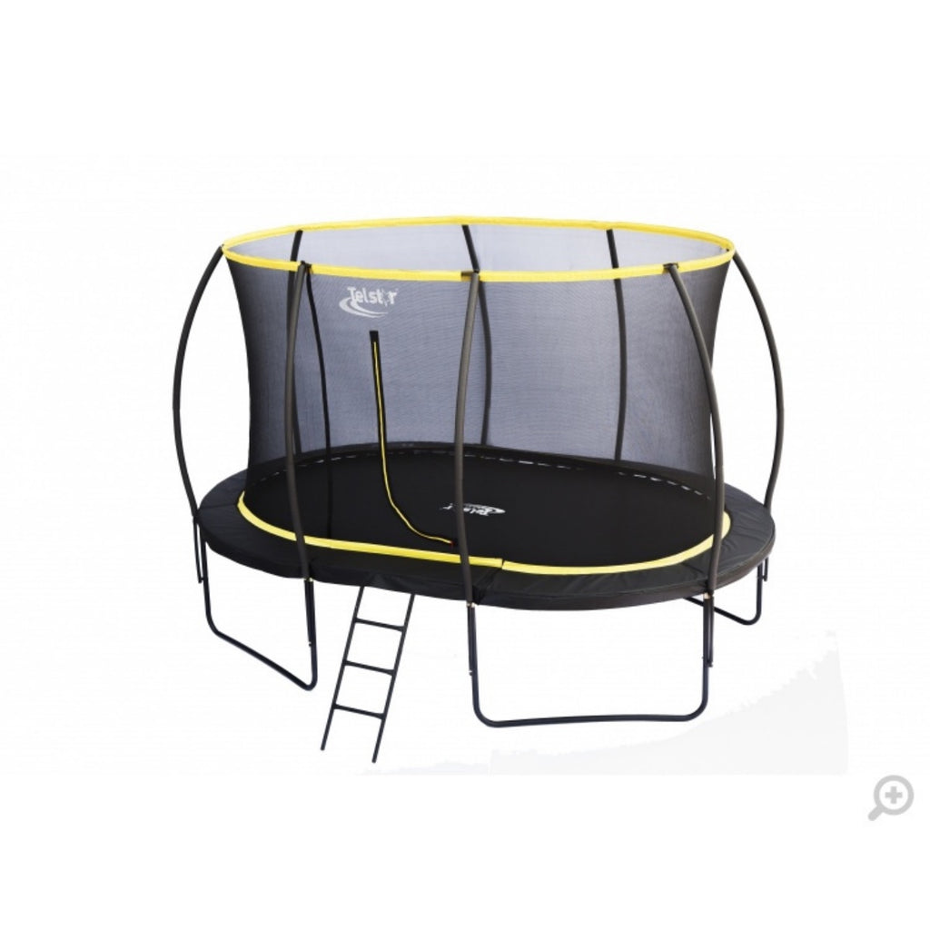 9ft x 13ft Telstar Orbit Oval Trampoline and Enclosure Package - Be Active Toys