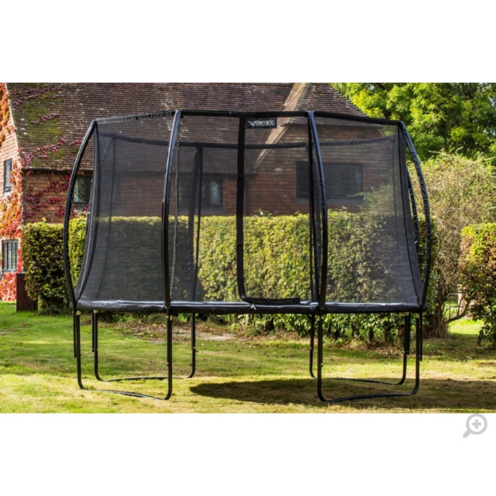 9ft x 13ft Telstar Vortex Black Edition Oval Trampoline Package - Be Active Toys