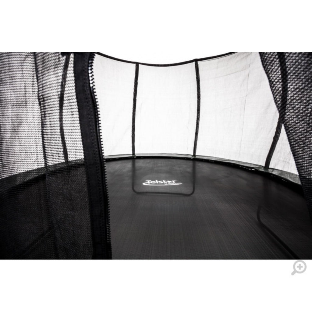 9ft x 13ft Telstar Vortex Black Edition Oval Trampoline Package - Be Active Toys