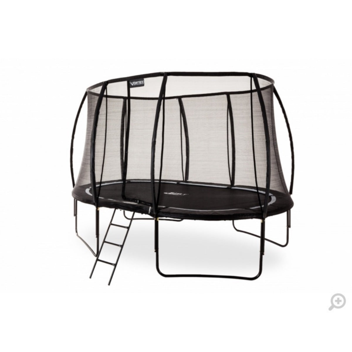 7ft x 10ft Telstar Vortex Black Edition Oval Trampoline Package - Be Active Toys