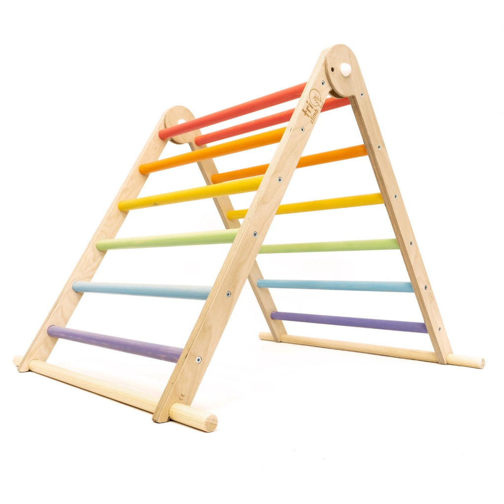 Triclimb Climbing Set – Triclimb Triangle Double Pastel & Miri Slide - Be Active Toys