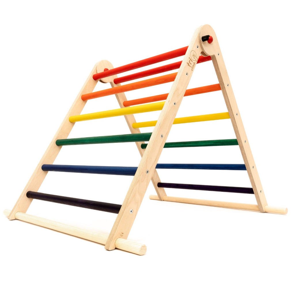 Triclimb Climbing Set – Triangle Rainbow & Miri Slide - Be Active Toys