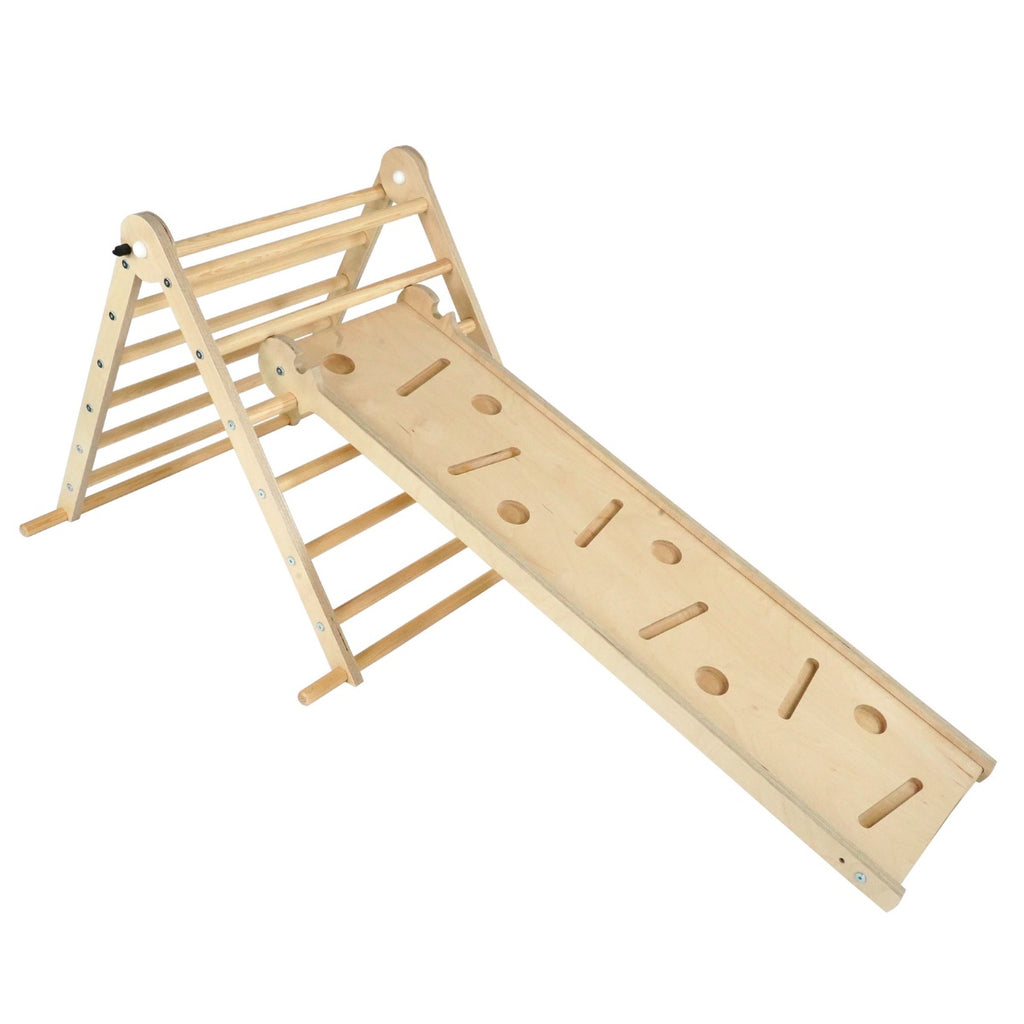 Triclimb Climbing Set – Triclimb Triangle Double Pastel & Miri Slide - Be Active Toys
