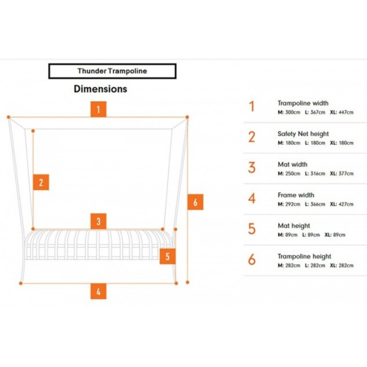 Vuly Thunder Large (12ft) Trampoline - Be Active Toys