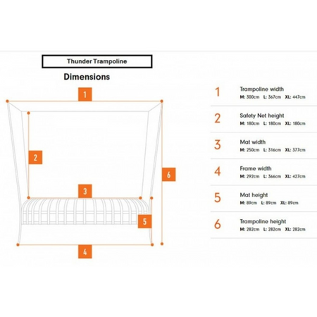 Vuly Thunder Large (12ft) Trampoline - Be Active Toys