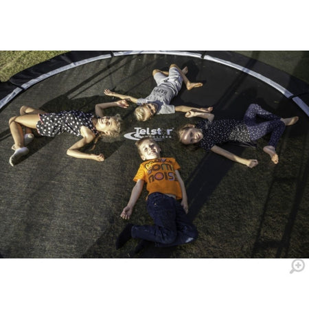 10ft x 15ft Telstar Vortex Black Edition Oval Trampoline Package - Be Active Toys